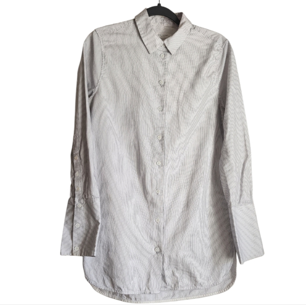 Equipment Femme Women's Striped White‎ Shirt size S